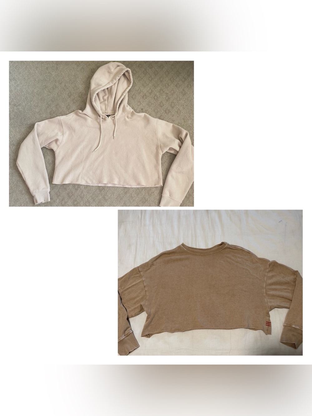 SET OF 2 | Urban Outfitters BDG + Out from Under cropped hoodie and sweatshirt